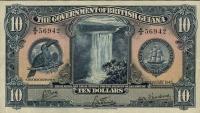 Gallery image for British Guiana p15: 10 Dollars